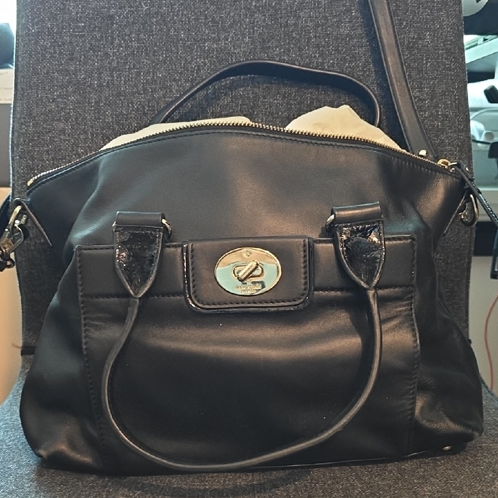 Kate Spade Black Leather Satchel
